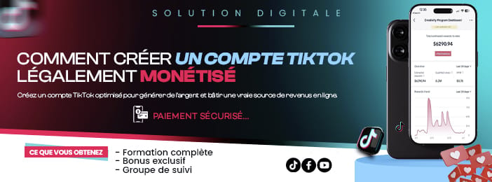 FORMATION COMPLÈTE: création des compte tiktok métisable (en afrique)