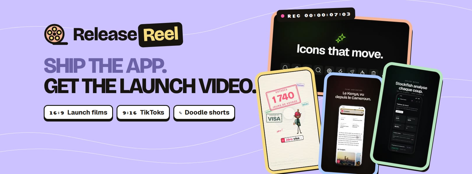ReleaseReel — Launch Video Skills Pack