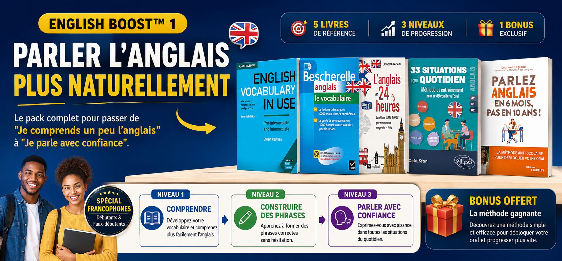 EnglishBoost 1 - Parler anglais plus naturellement