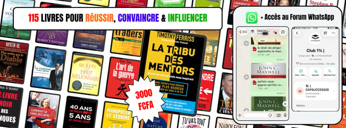 +125 LIVRES PDF pour réussir en 2026 + Accès au Forum WhatsApp