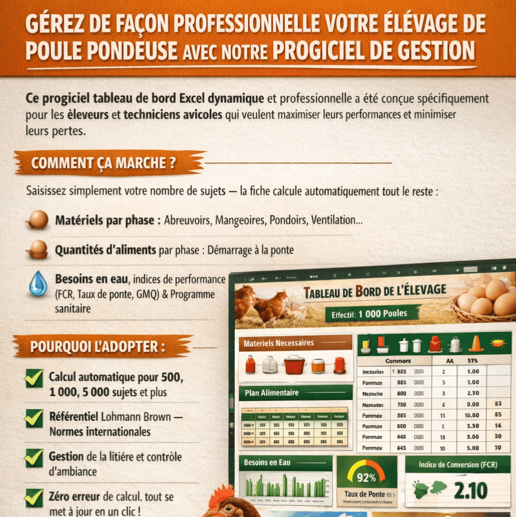 PROGICIEL DE GESTION DES PONDEUSES