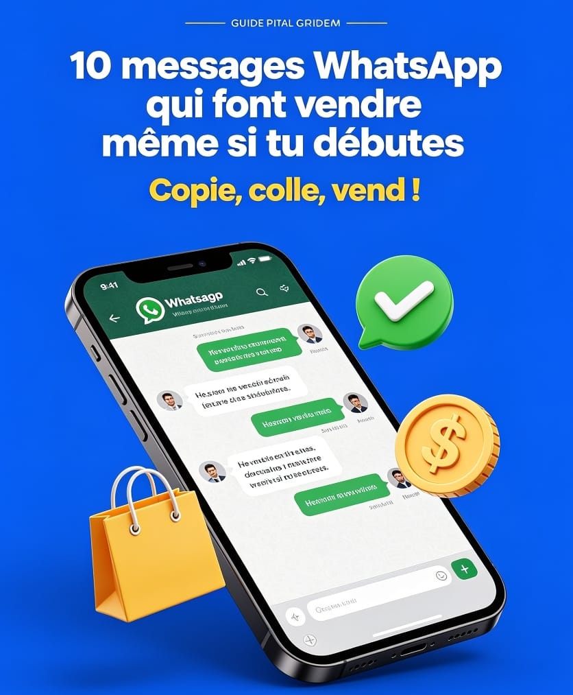 10 MESSAGES WHATSAPP QUI FONT VENDRE