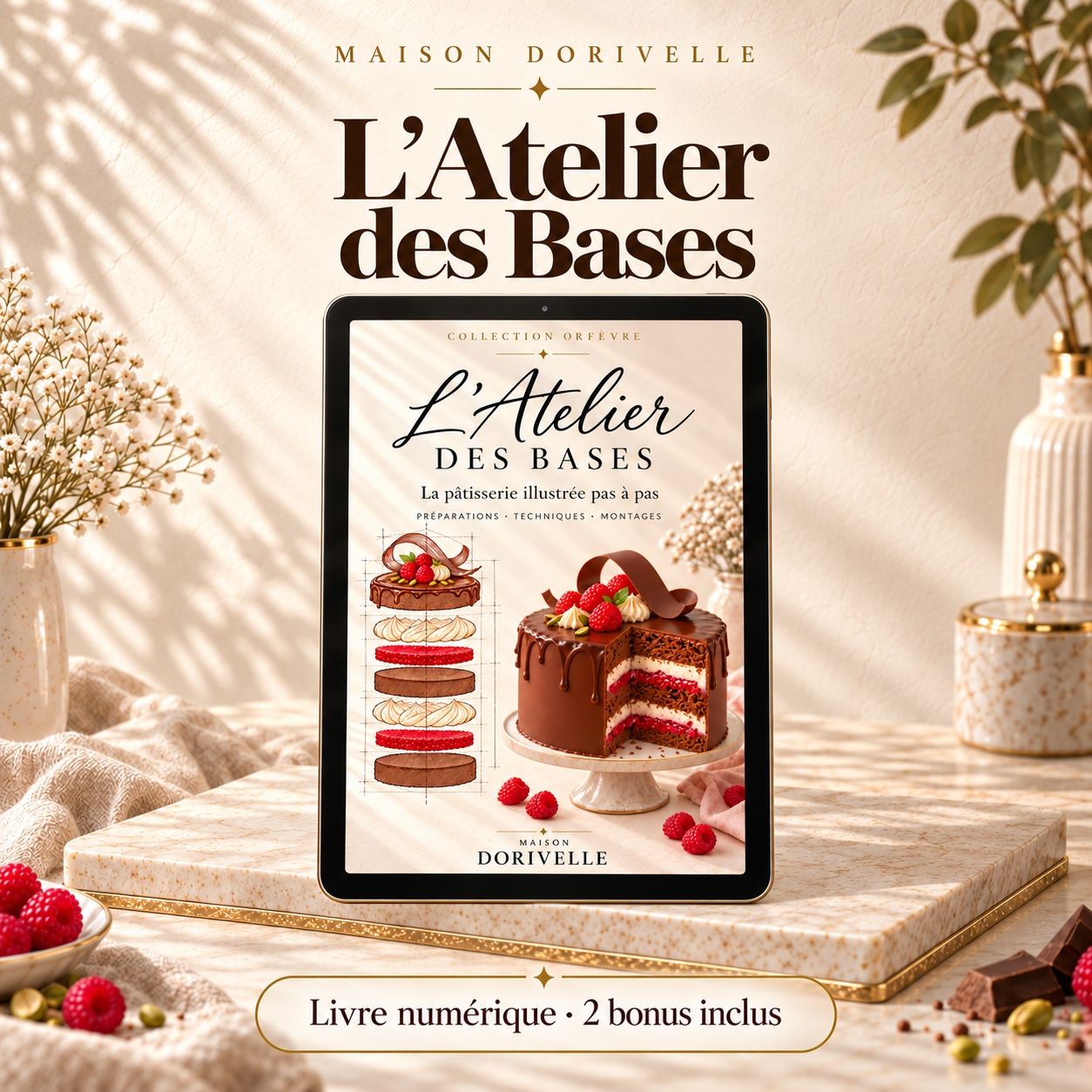 L’Atelier des Bases — La pâtisserie illustrée pas à pas