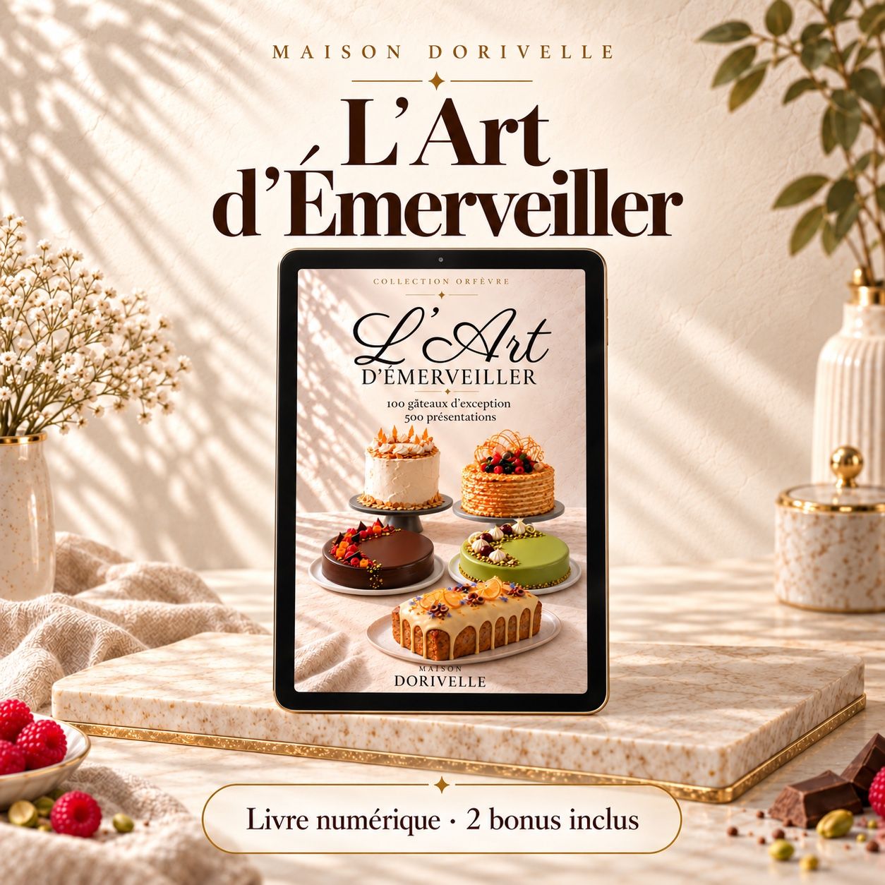 L’Art d’émerveiller — 100 gâteaux d’exception, 500 présentations