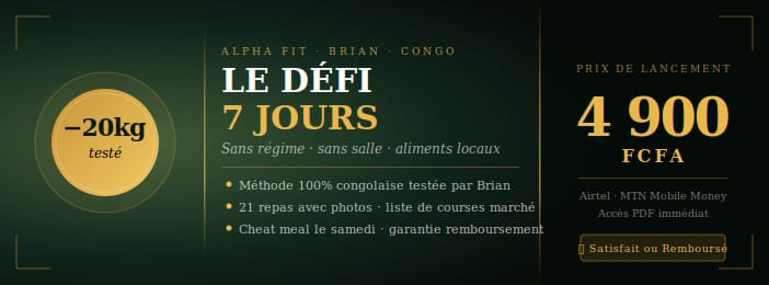 LE DEFI 7 JOURS- PERDRE 1 A 3KG EN 7 JOURS SANS REGIME SANS SALLE DE SPORT