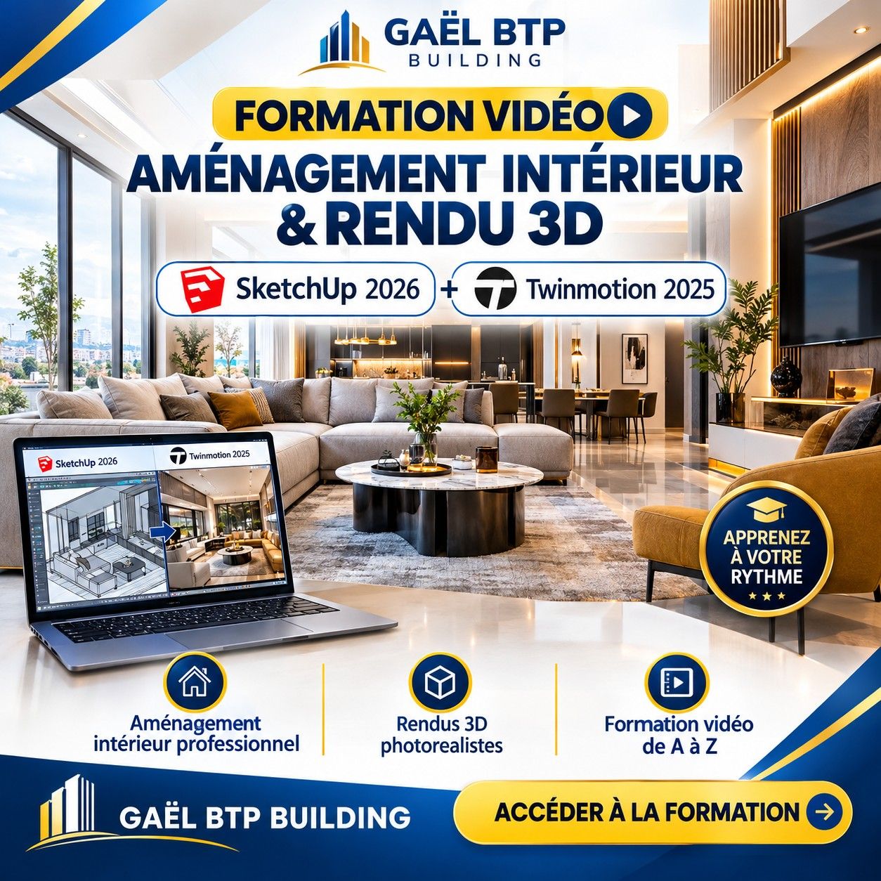 FORMATION AMÉNAGEMENT INTÉRIEUR & RENDUS PHOTORÉALISTES