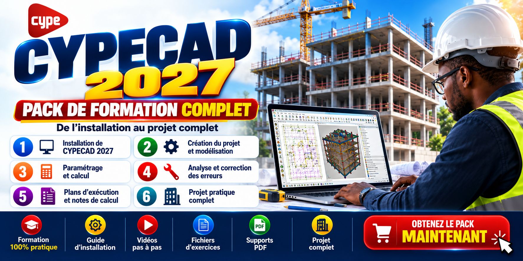 CYPECAD2027 — FORMATION PRATIQUE COMPLÈTE