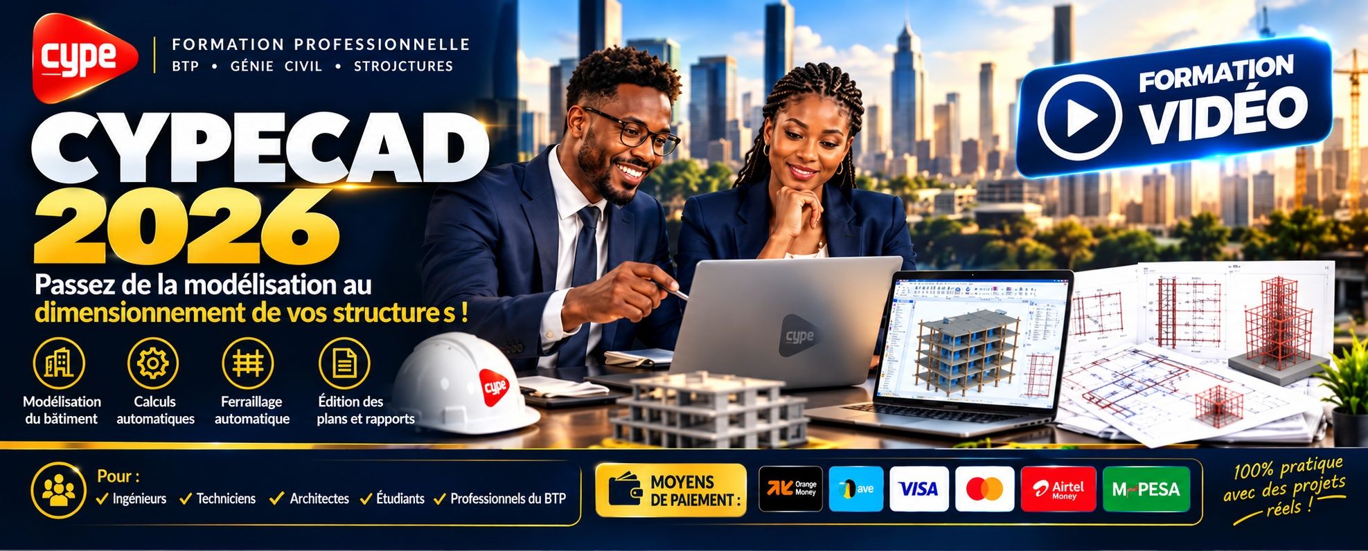 🏗️ CYPECAD 2026— FORMATION PRATIQUE COMPLÈTE