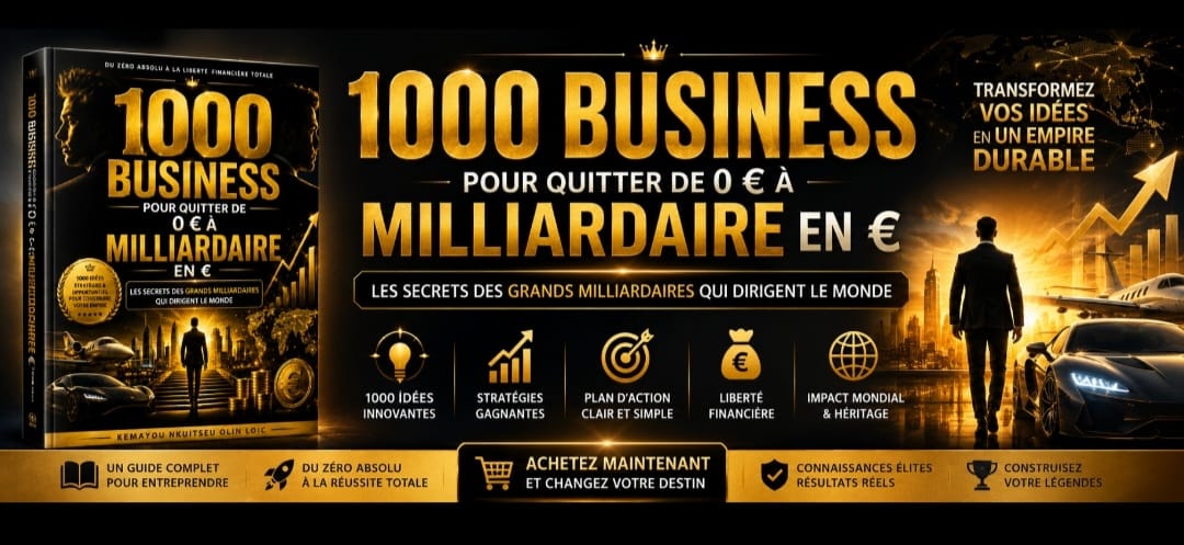 1000 idées de business rentables : guide de l'entrepreneuriat