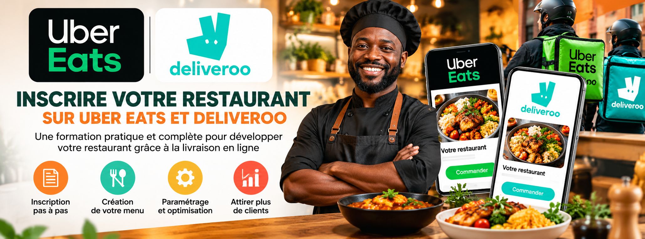 Inscrire votre restaurant sur Ubereat et Deliveroo