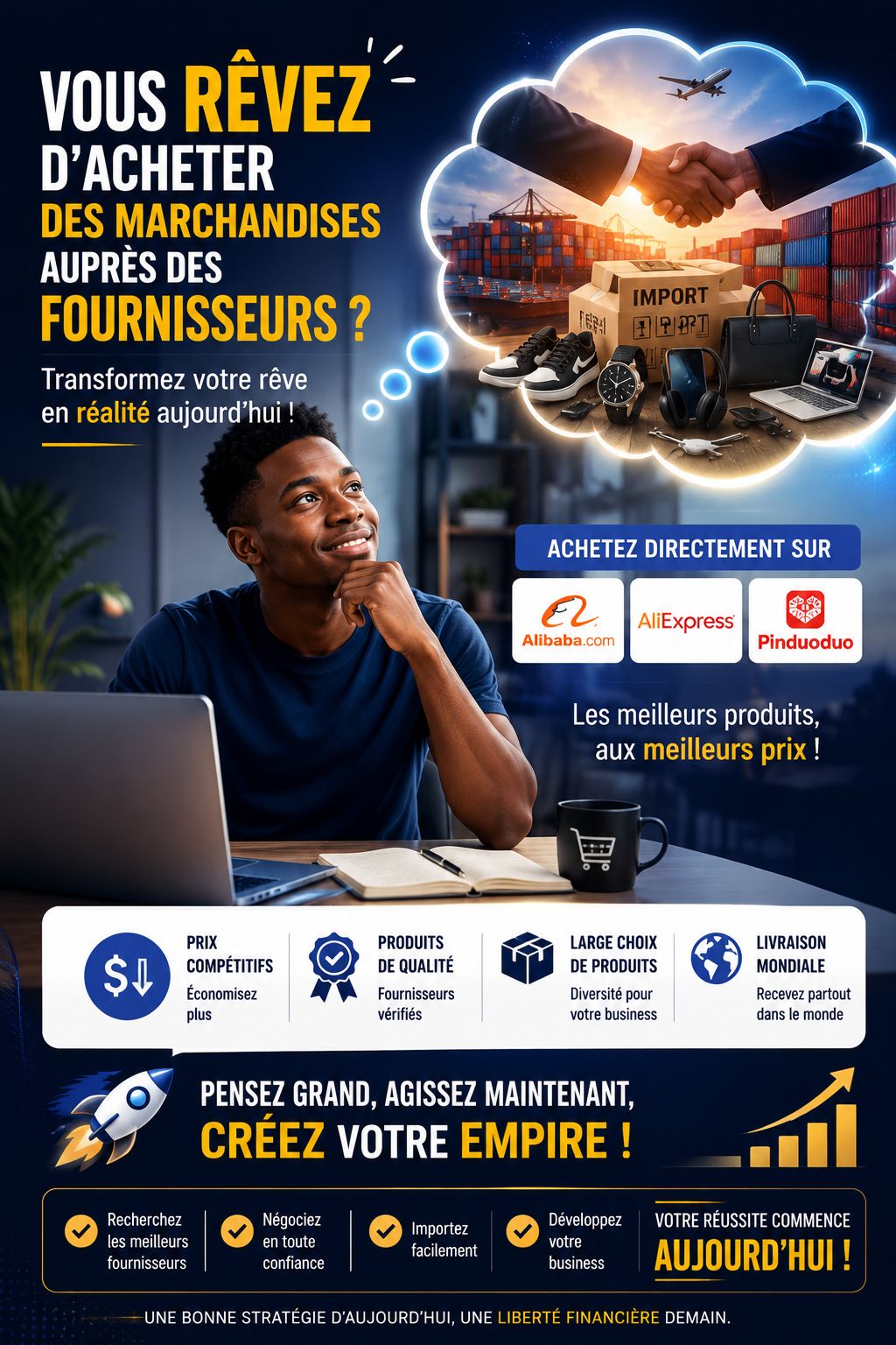 Formation sur Alibaba,Pinduoduo et Aliexpress