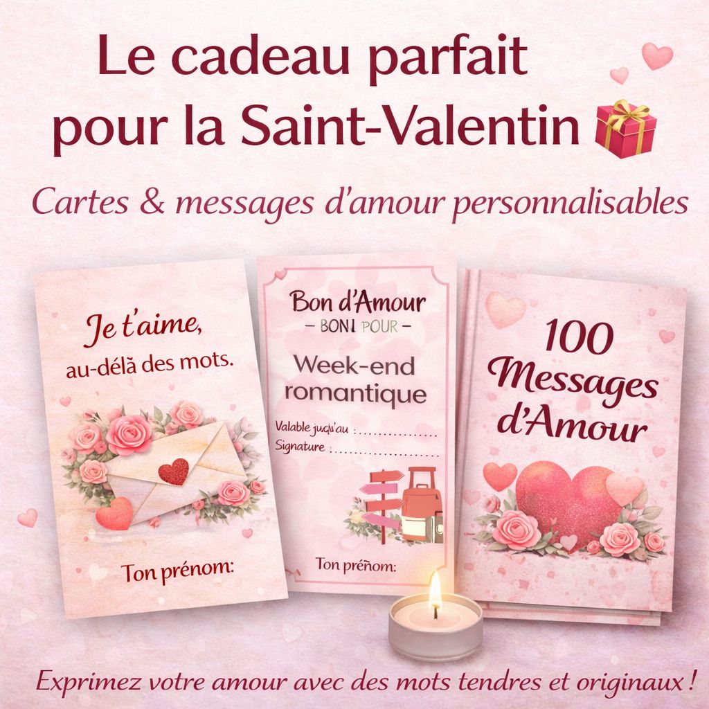 Pack Cadeau Saint-Valentin Personnalisable