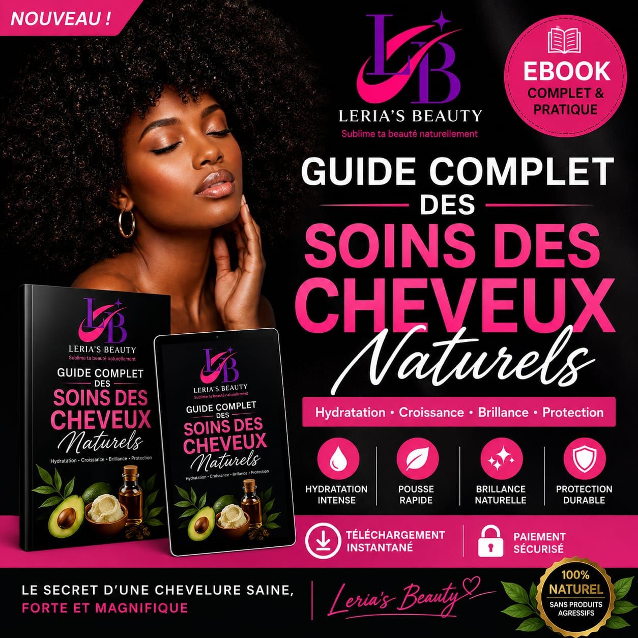 CHEVEUX LONGS, FORTS & ÉPAIS