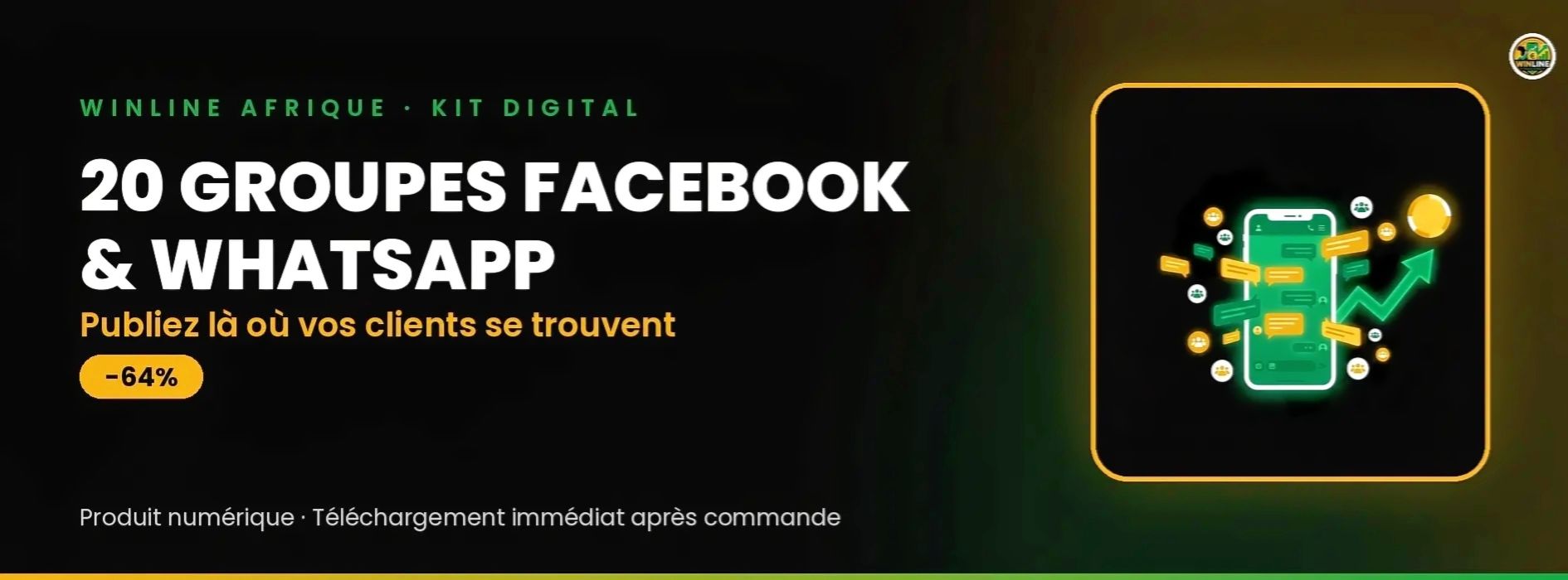 20 groupes Facebook et WhatsApp pour promouvoir
