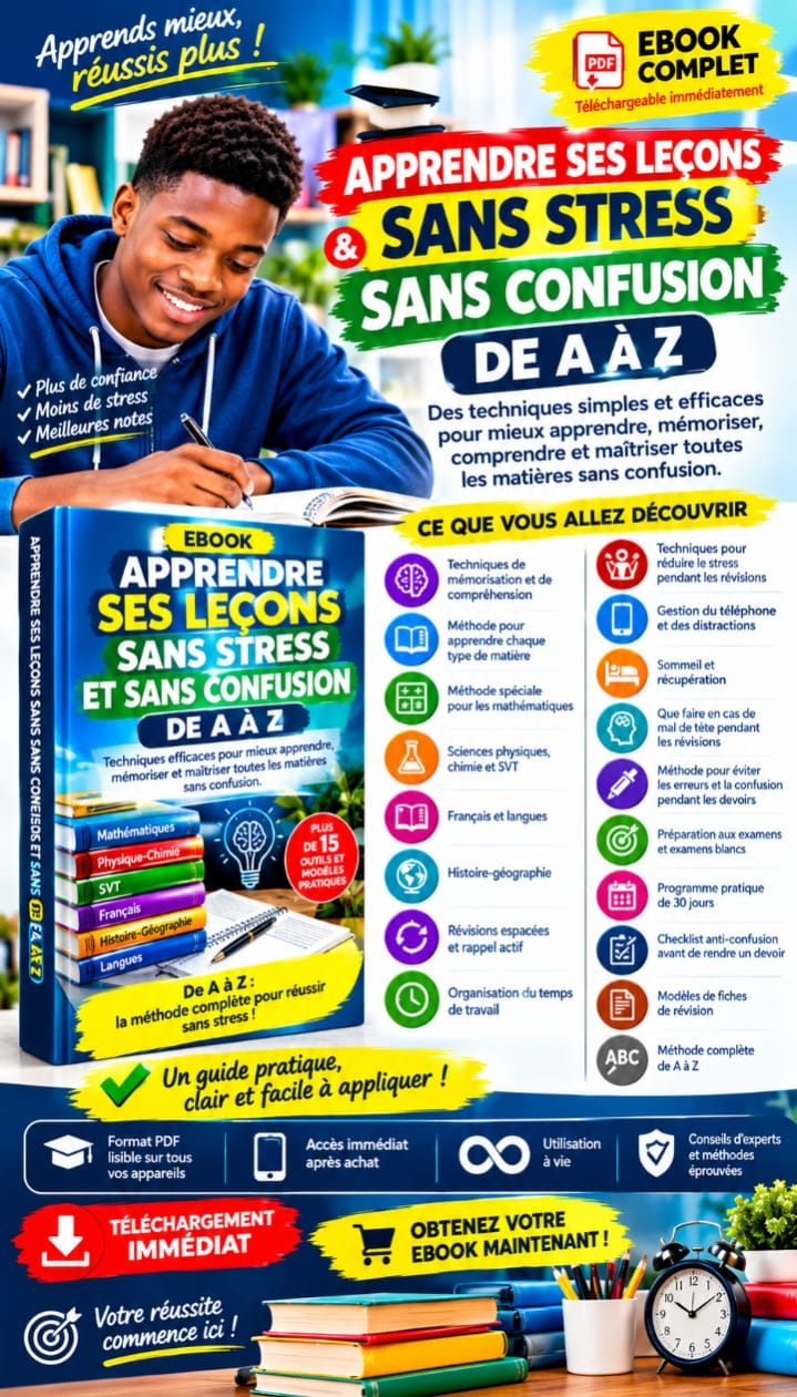 Guide d'accompagnement pour mieux apprendre Vos leçon