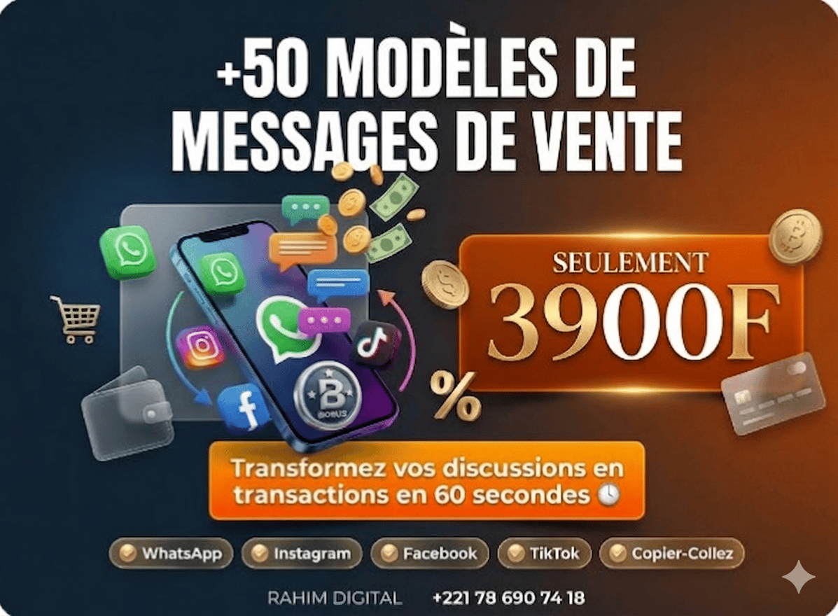 Guide Complet : 50 Messages de Vente Prêts à l’Emploi pour Vendre Plus en 24h