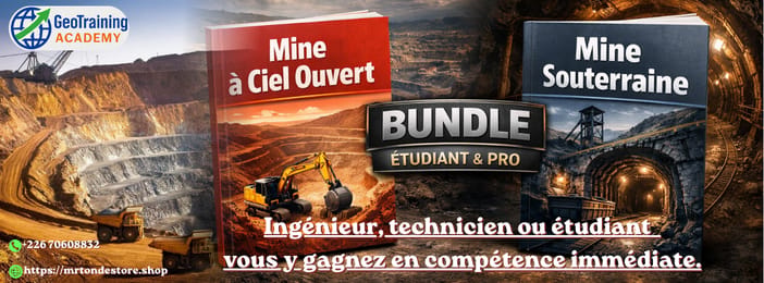 Pack Expert Mine : Ciel Ouvert + Mine Souterraine📚