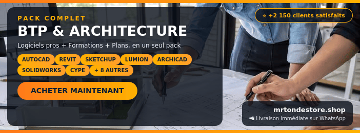 Pack logiciel Bâtiment et Architecture