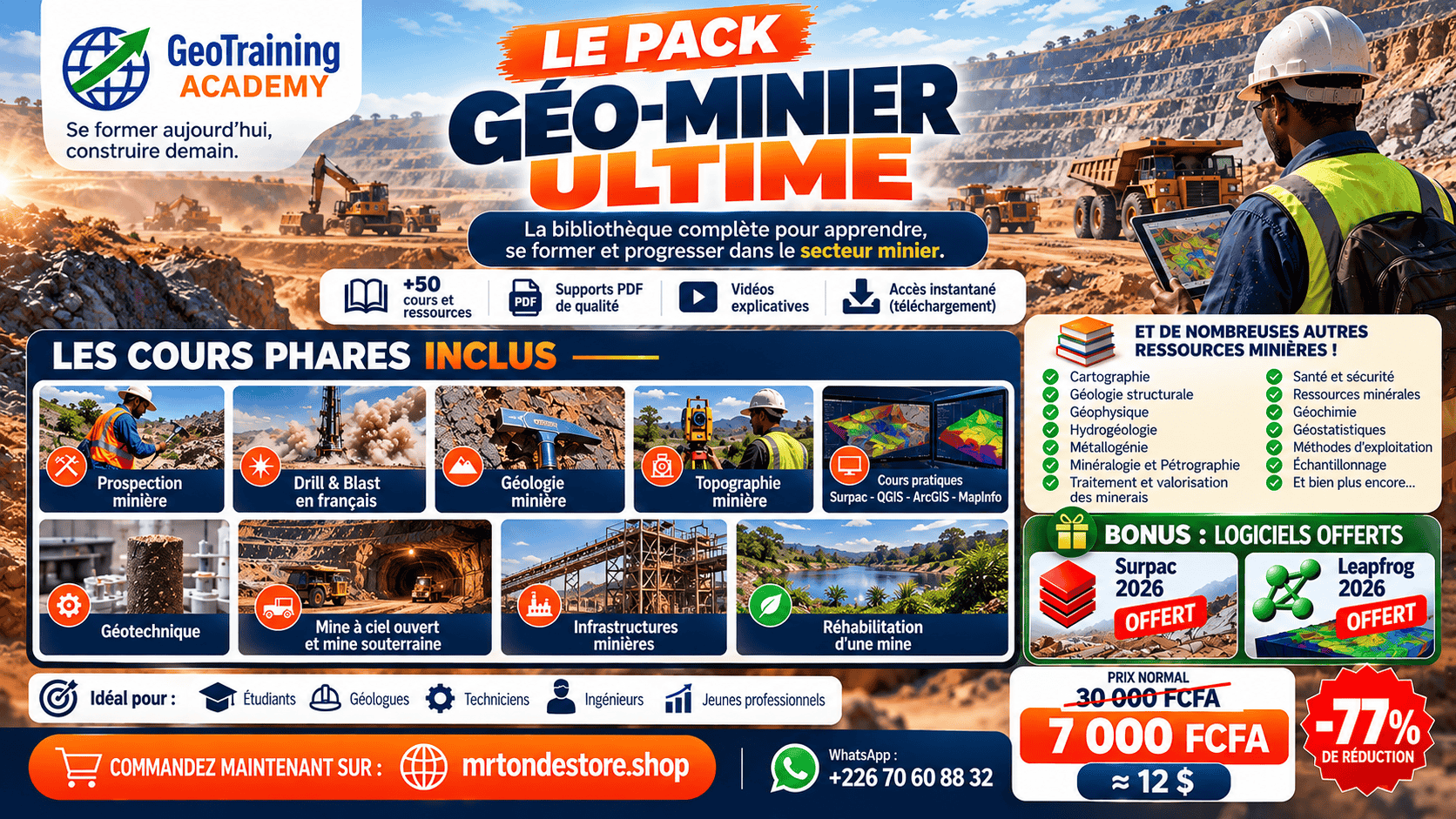 ⛏️Le Pack Géo-Minier Ultime📚