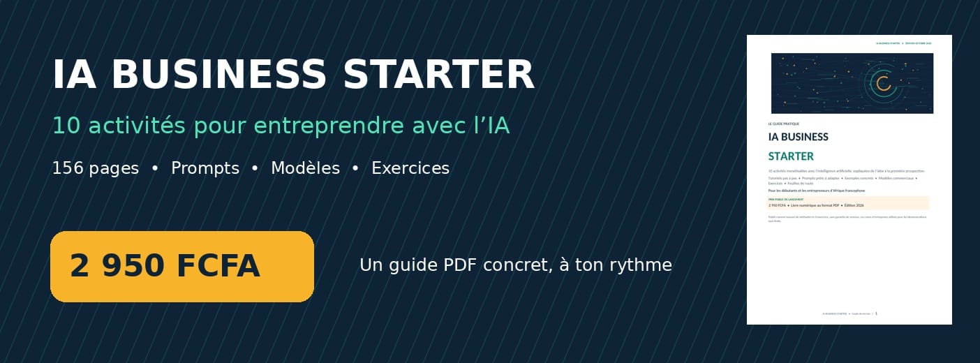 IA BUSINESS STARTER — 10 Business à Lancer avec ChatGPT et l'IA