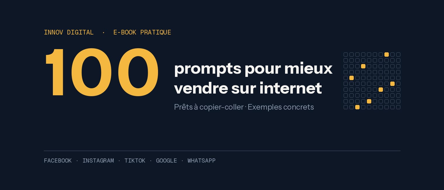100 prompts pour mieux vendre sur internet