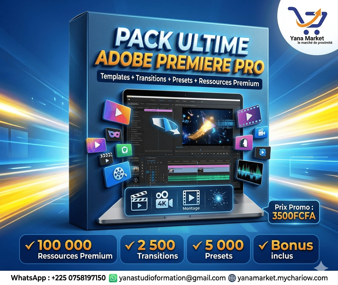 PACK ULTIME ADOBE PREMIERE PRO