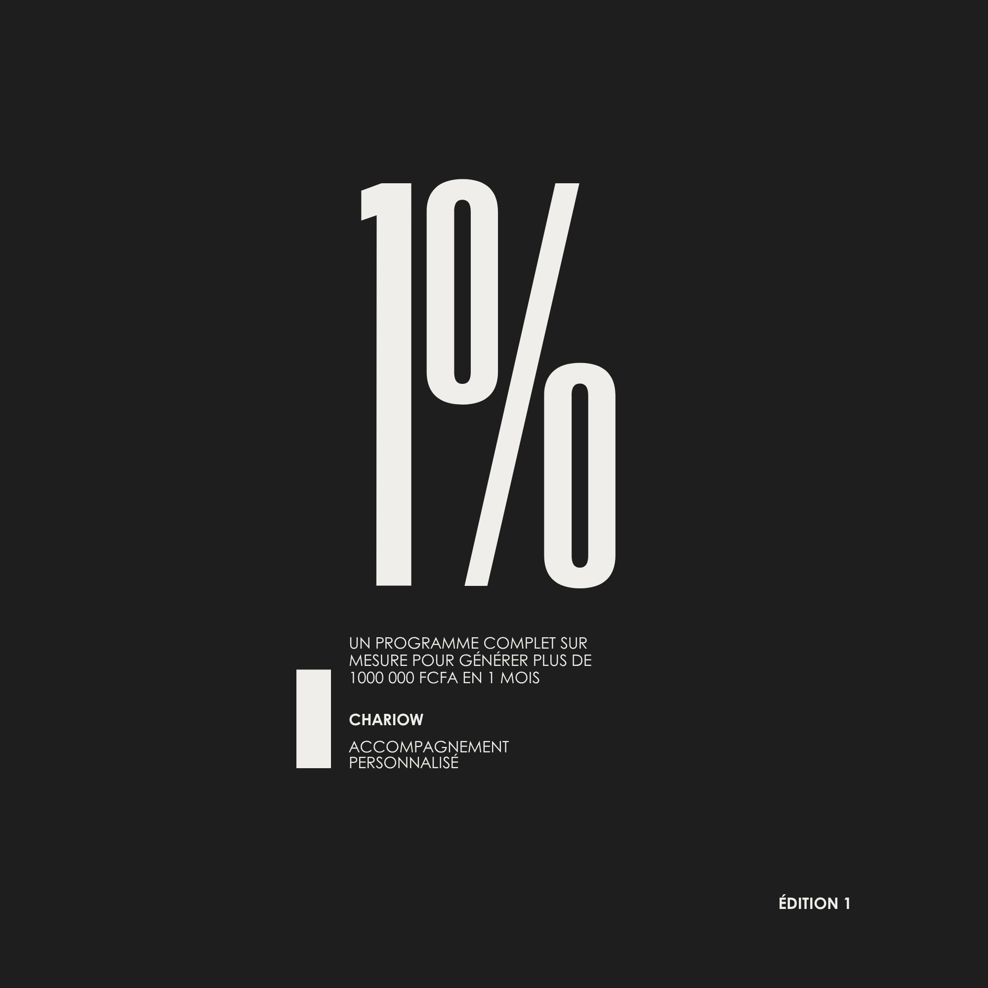 3- LA STRATÉGIE DES 1%