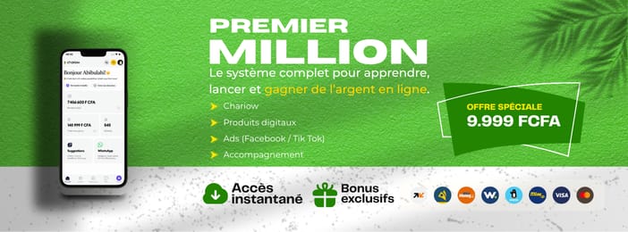 GÉNÉREZ VOTRE PREMIER MILLION AVEC CHARIOW (PROGRAMME COMPLET)