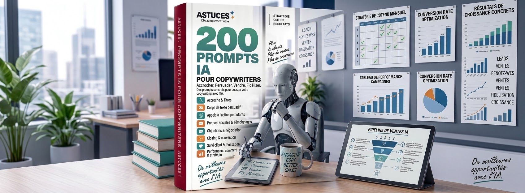200 Prompts IA pour Copywriters