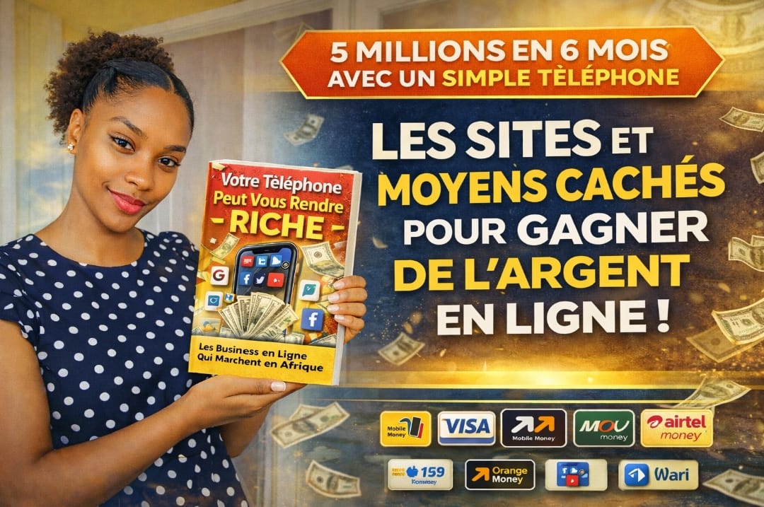 5 Millions en 6 Mois avec un Simple Téléphone : Le Guide du Business en Ligne en Afrique