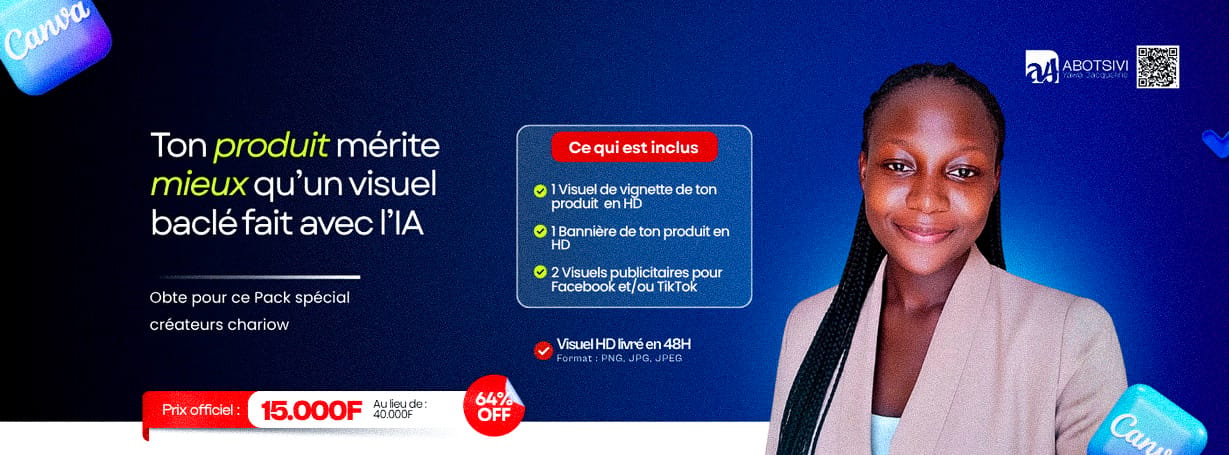 Reçois ton pack créateur Chariow en 48h — présente mieux ton produit, vends plus.