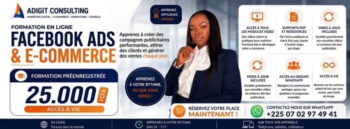 Formation Facebook Ads (Formation autonome pré-enregistrée )