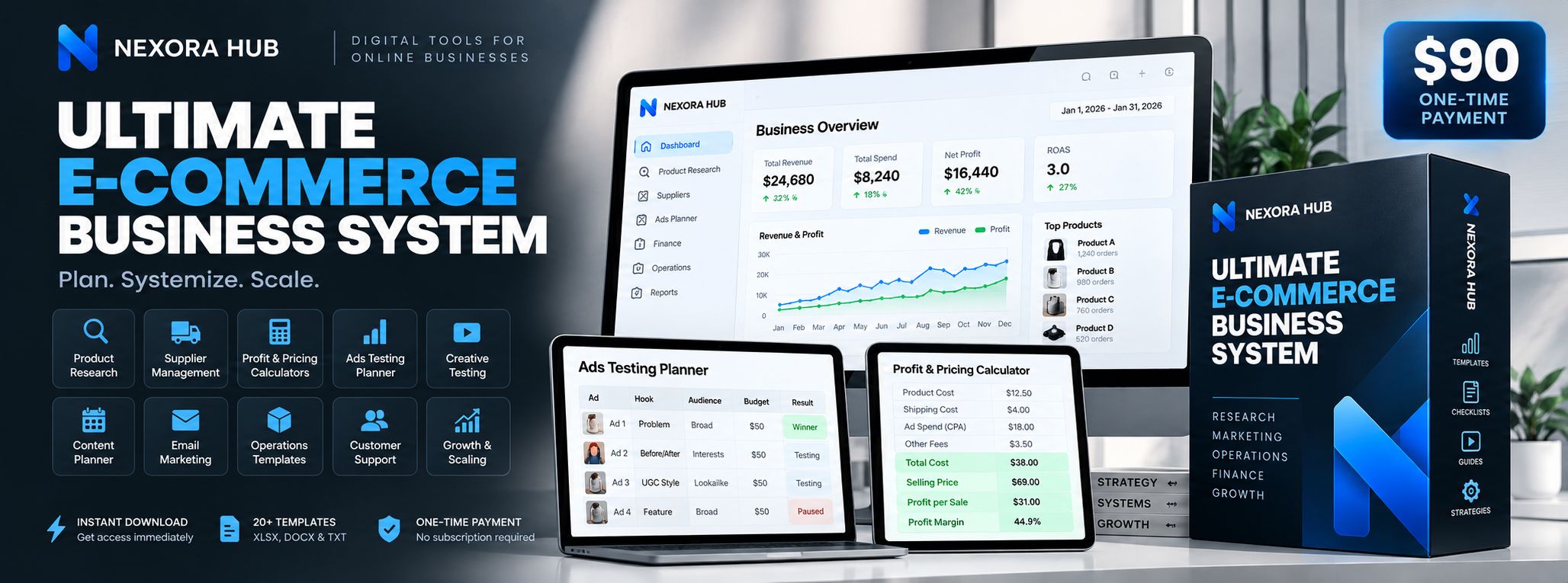 Nexora Hub – Ultimate E-commerce Business System
