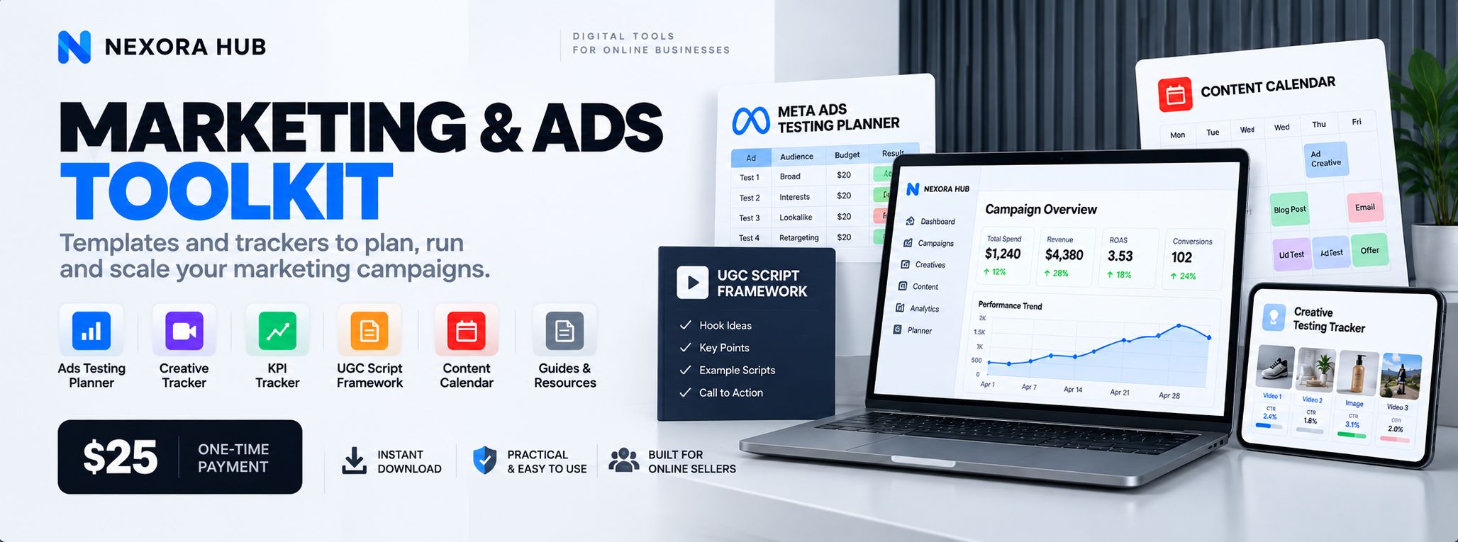 Nexora Hub – Marketing & Ads Toolkit
