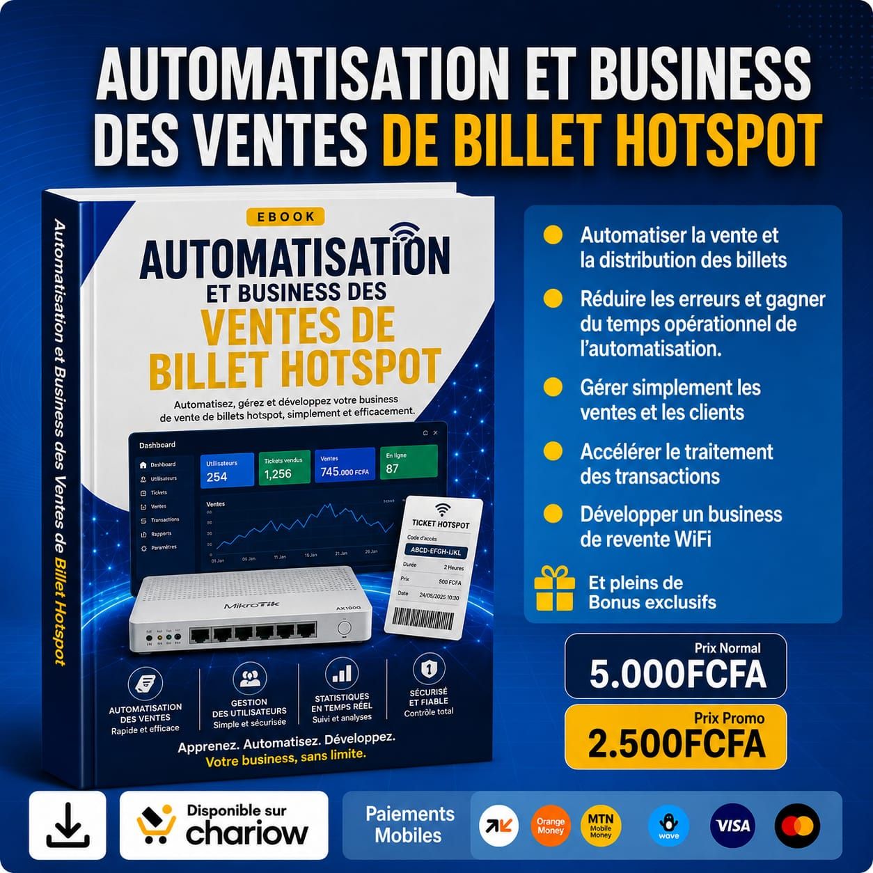 Automatisation et Business de Vente des Billets Hotspot — Module 5/5 : Apprenez à Automatiser