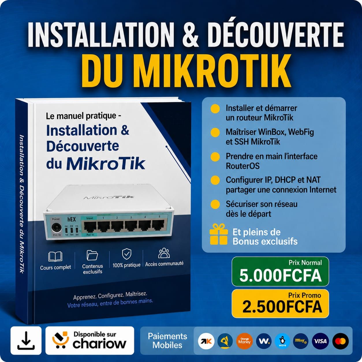 Installation et Découverte du MikroTik — Module 1/5 : Maîtrisez les Bases et Démarrez comme un Pro