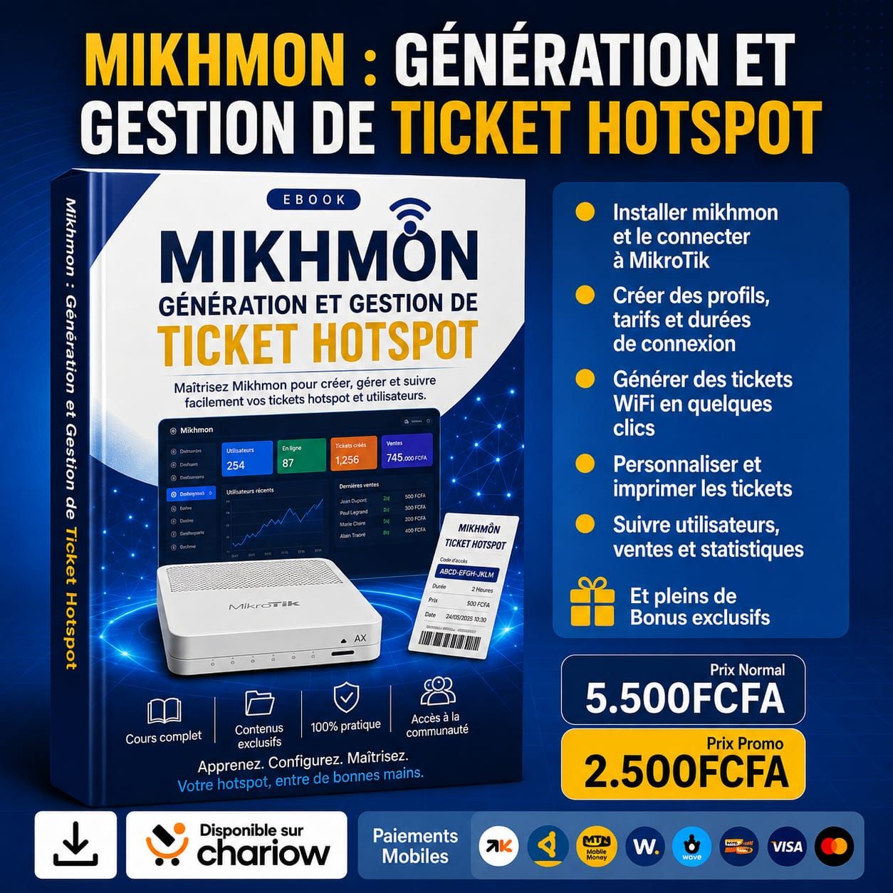 Mikmon : Génération et Gestion de Tickets Hotspot — Module 3/5 : Apprenez Mikmon