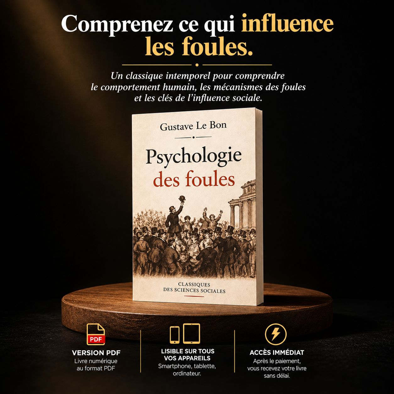 Comprenez comment les foules pensent, réagissent et se laissent influencer.