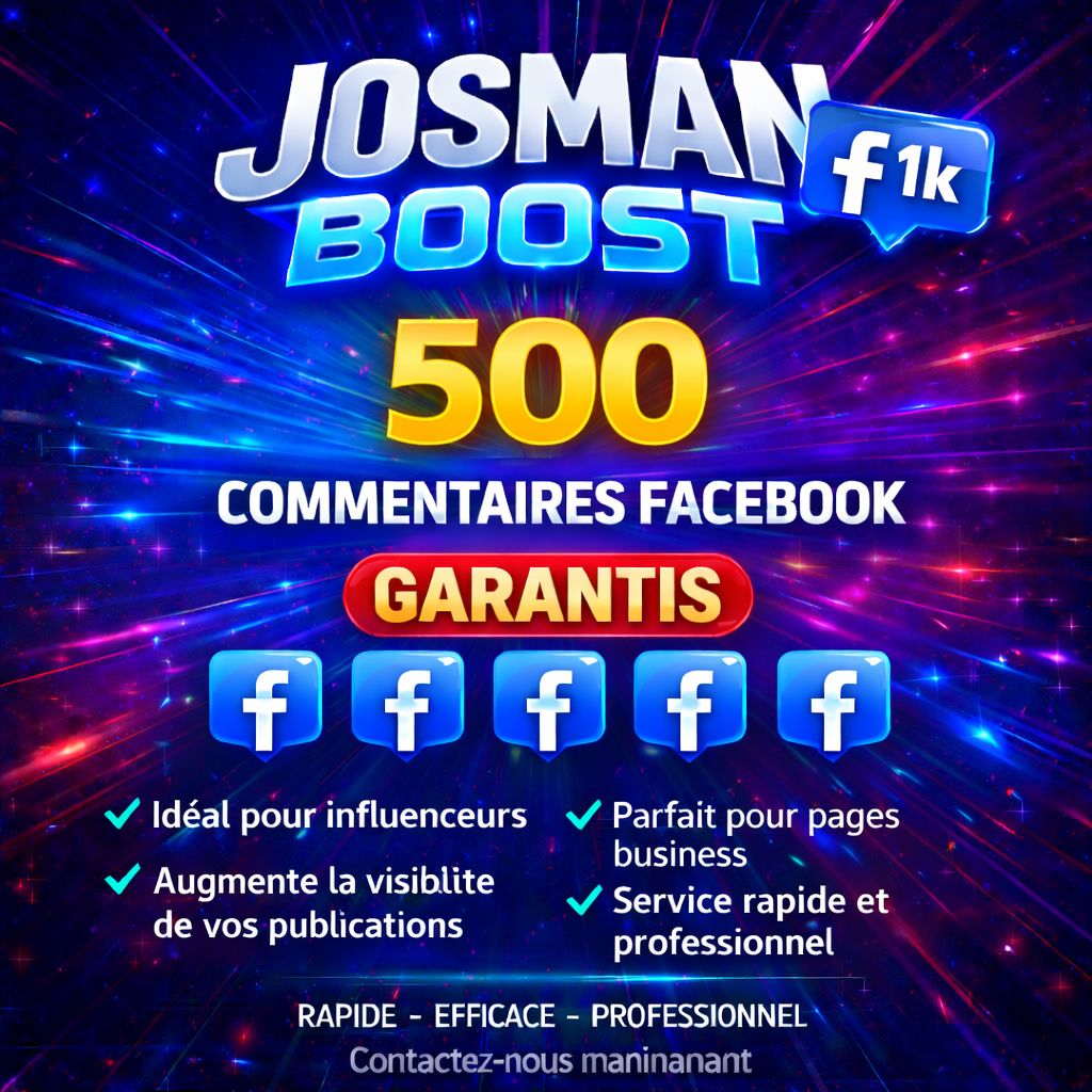 FACEBOOK : 500 COMMENTAIRES SUR LE PUBLICATION SANS PERTE