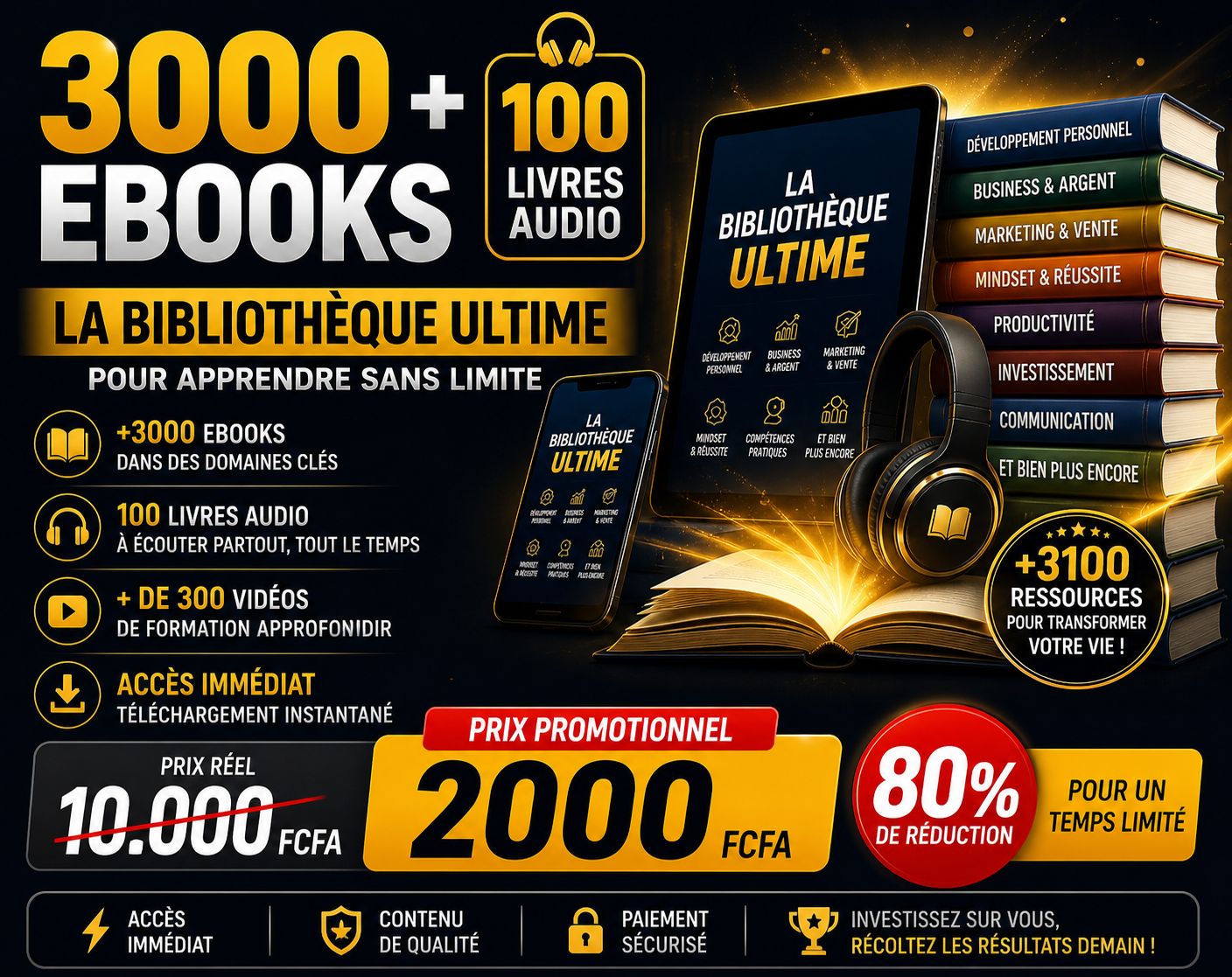 🚀 PACK DIGITAL ULTIME — APPRENDS & GAGNE EN LIGNE