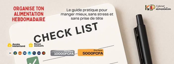 ORGANISE TON ALIMENTATION  POUR UNE SANTE DURABLE...