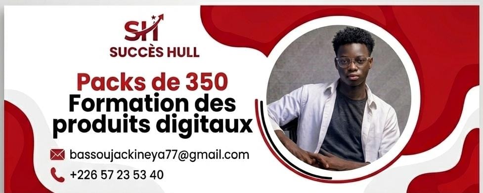 Packs de 350 Formation des produits digitaux