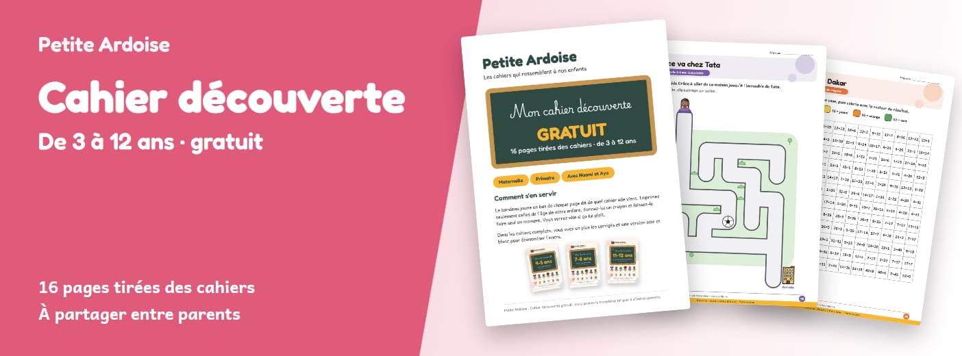 Cahier découverte gratuit (3 à 12 ans)