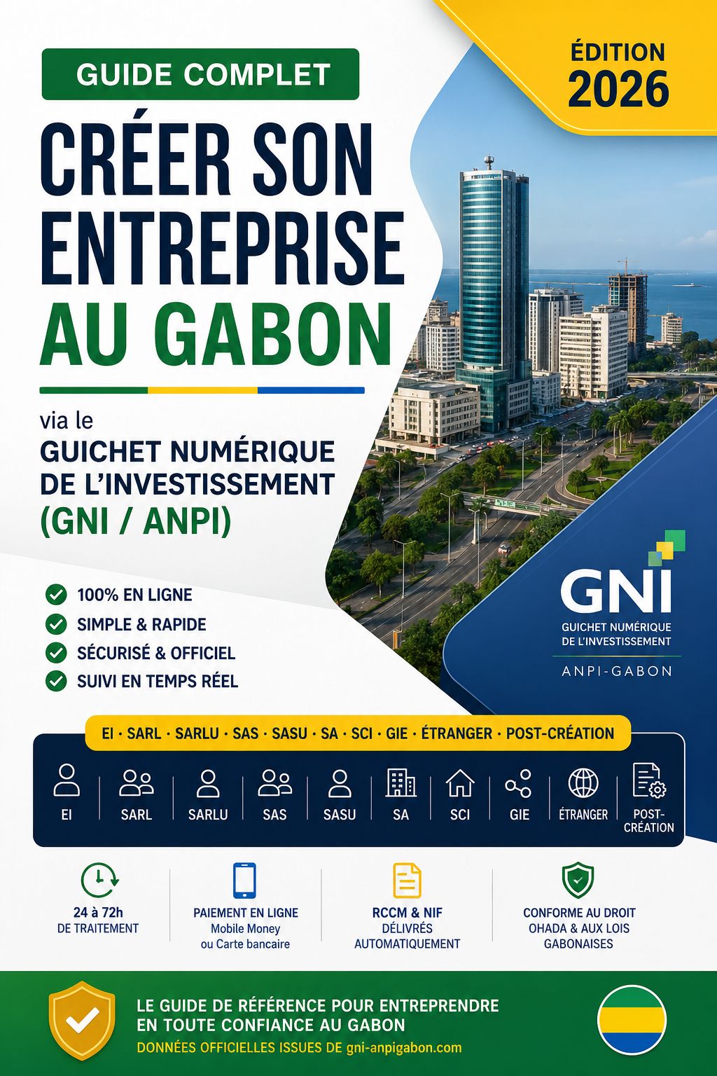 Guide Complet de Création d'Entreprise au Gabon (Édition 2026)
