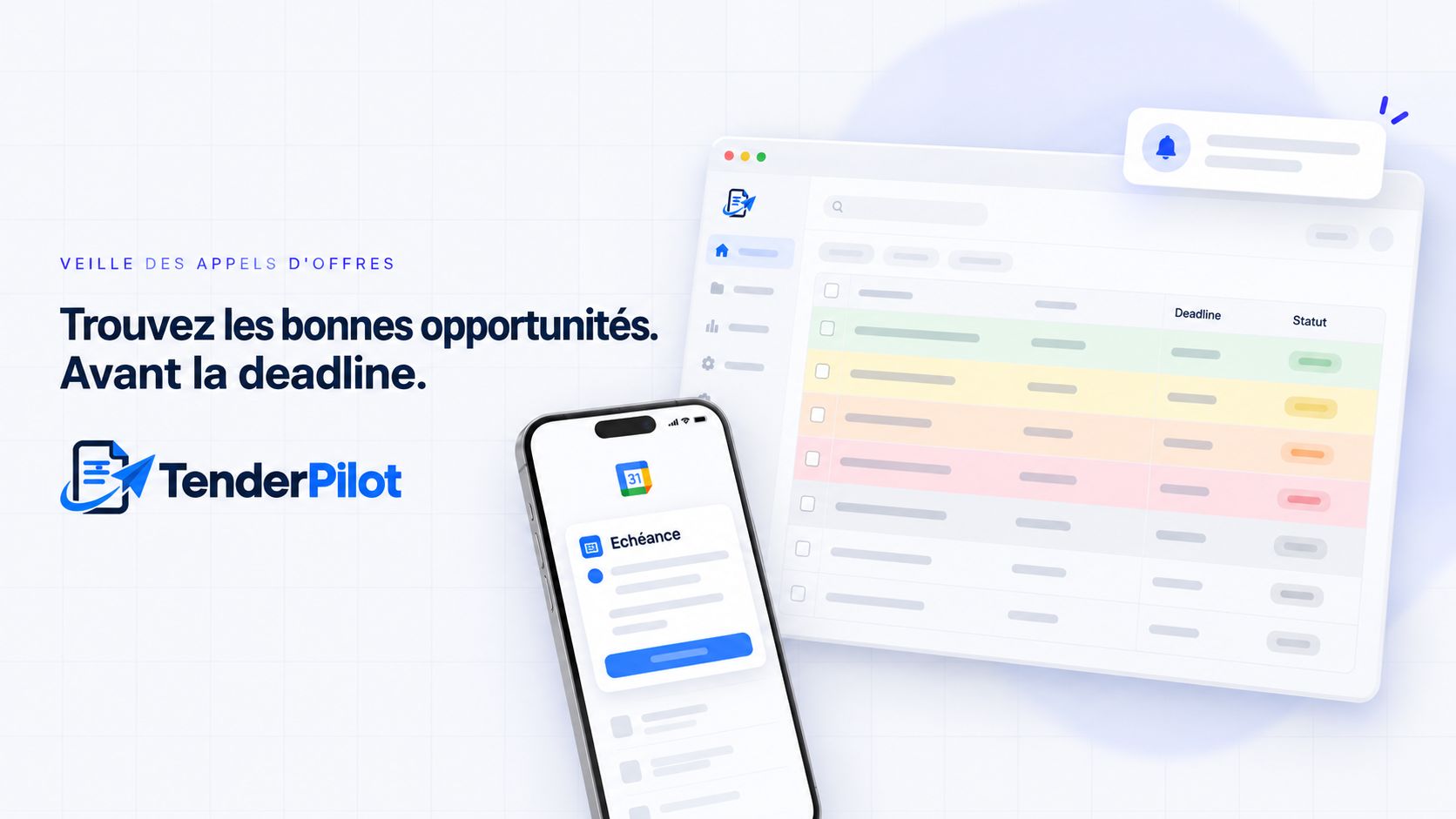 TenderPilot — Trouvez les appels d’offres qui vous concernent tout les jours