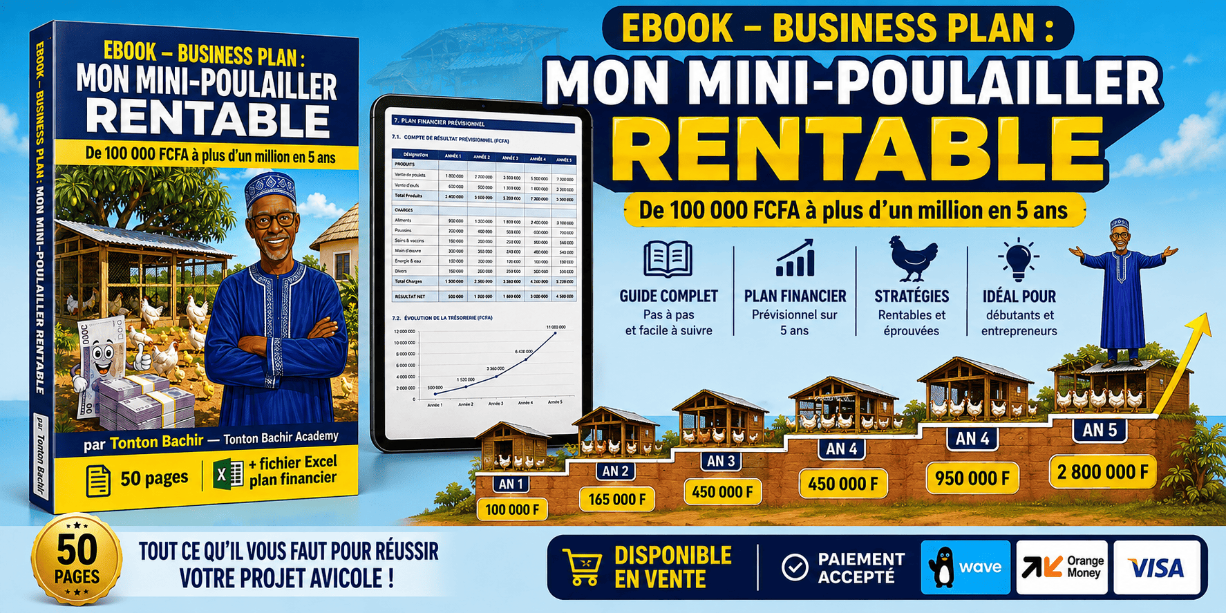Guide téléchargeable : plan complet pour créer un mini‑poulailler rentable à partir de 100 000 FCFA