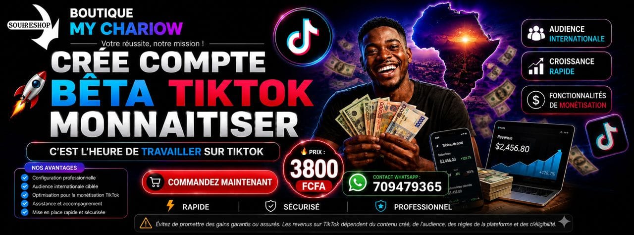 Creation compte beta tiktok