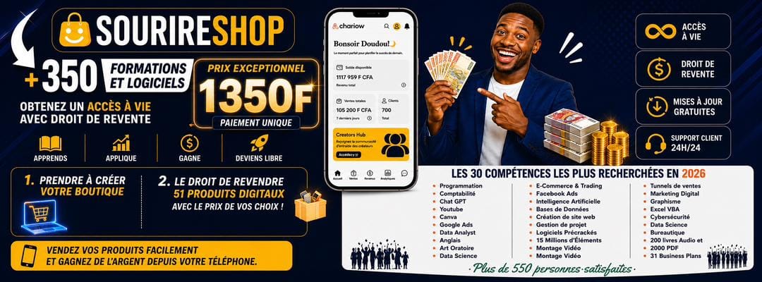 Création boutique et formation