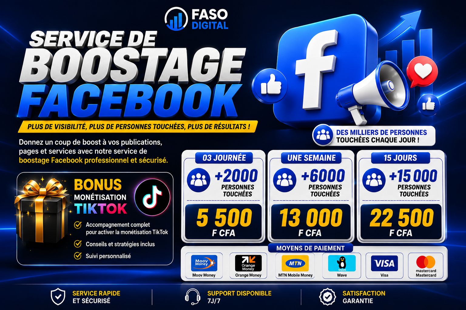 Service de boostages