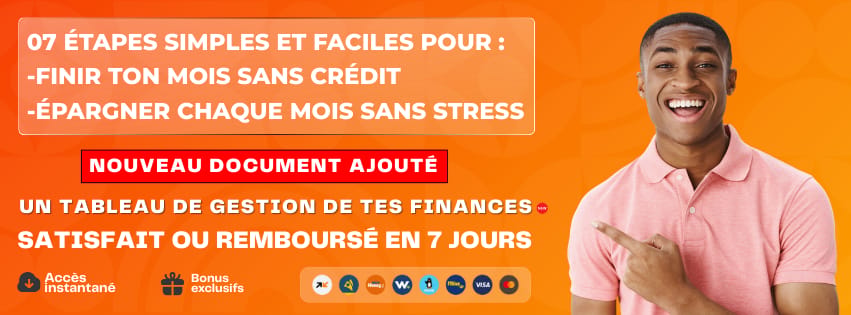 Si ton salaire ne dépasse jamais 10 jrs, voici 7 étapes rapides pour garder et épargner ton argent.
